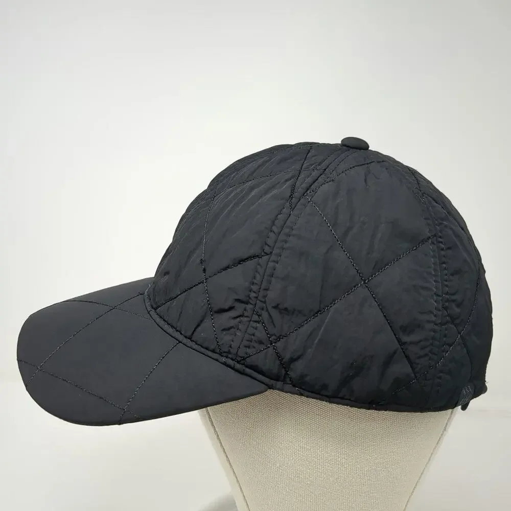 All in Motion Baseball Cap Black One Size Quilted Nylon Adjustable Cord Hat